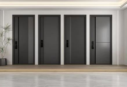 Security door Single door security door 3d model