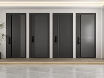 Security door Single door security door 3d model
