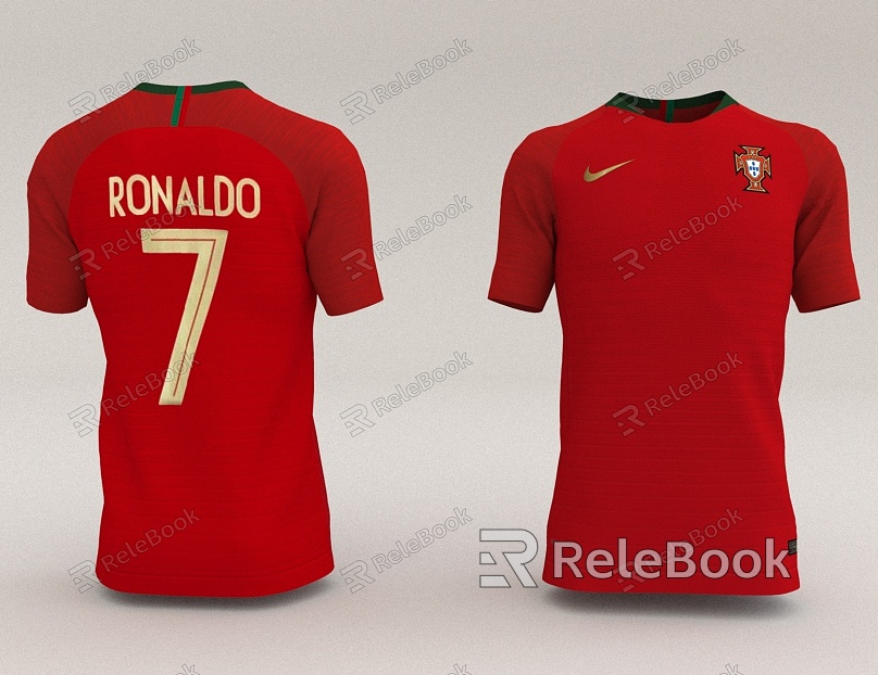 Football shirt Ronaldo jersey clothes model