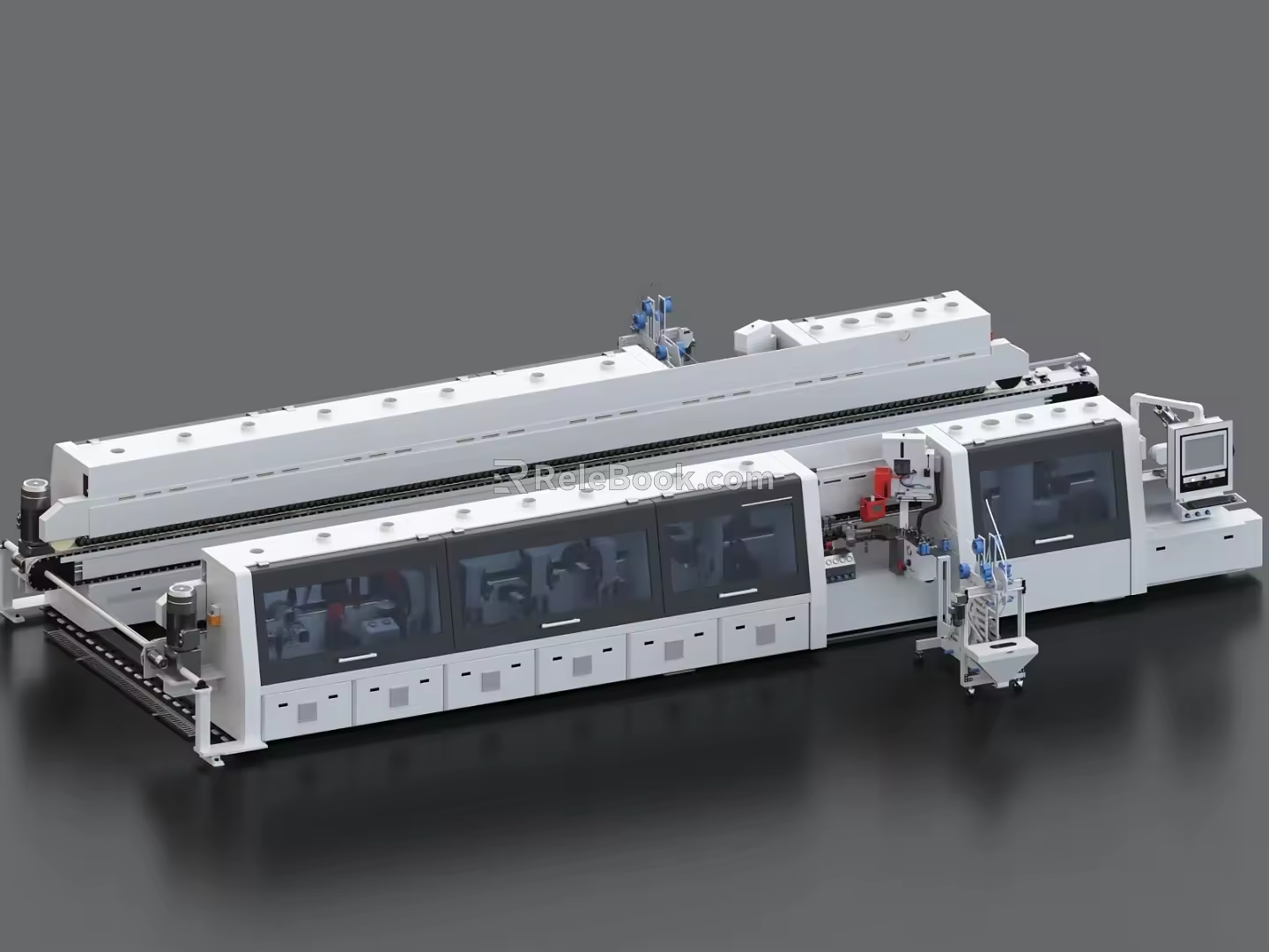 CNC Machine Tool CNC Lathe Drilling Machine Grinder Machine Tool Production Line Workshop Processing Equipment Grate Bed 3d model