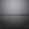 Traditional Samurai Sword With Silver Blade And Green Handle On Black Surface
