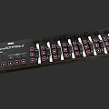 Musical Instruments And Drawing Tools Control Panel With Multiple Knobs And Buttons