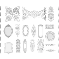 European-style carved 3d model
