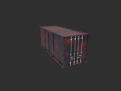 Rustic Metal Container Building Structure For Modern Architecture Design 3d model