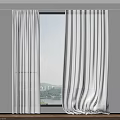 White Sheer Curtains For Window With Natural Light And Scenic View