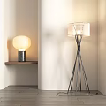 Modern lighting combination table lamp floor lamp 3d model