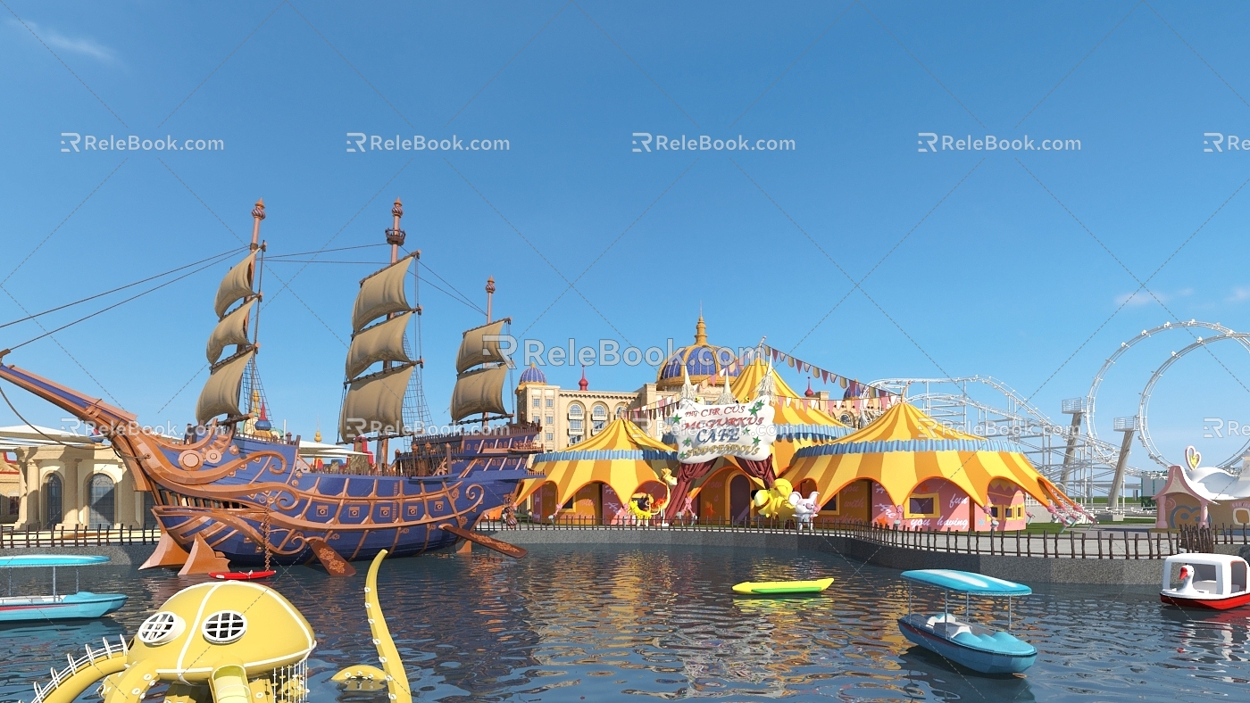 Modern Circus Circus Perspective 3d model