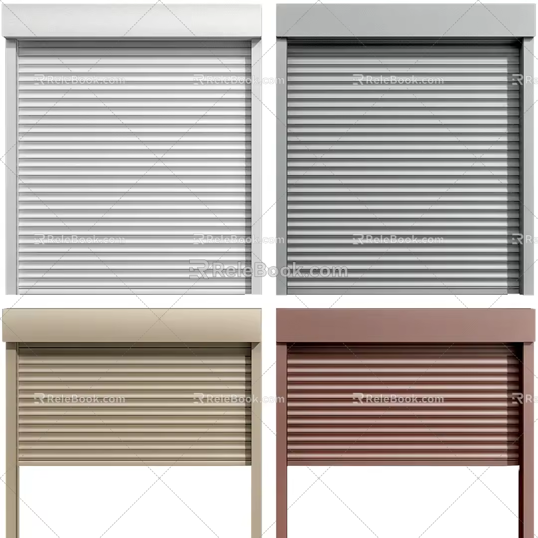 Embedded venetian blinds 3d model