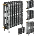Decorative Vintage Cast Iron Radiators With Intricate Patterns Various Styles And Classic Design
