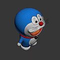 Popular Game Movie Character Doraemon With Blue Body White Belly Red Nose Bell Collar