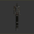 Browning Machine Gun Browning Browning Gatling White Machine Gun Machine Gun Bullet Military 3d model