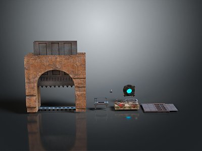 Puerto Rico City Gate Moat Ancient Gate Moat San Juan Province San Juan Puerto Rico 3d model