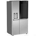 Modern Stainless Steel Kitchen Cabinets With Built in Water Dispenser And Sleek Double Doors
