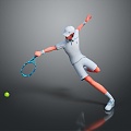 tennis player tennis star tennis racket tennis racket tennis racket cover badminton racket cover racket 3d model