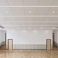 Spacious Fitness Dance Studio with Large Mirrors Barre Yoga Balls Wooden Flooring and Bright Windows