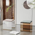 New Chinese Stool Combination 3d model