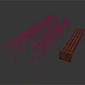 Black Metal Frame Structures With Brown Rectangular Industrial Equipment Components