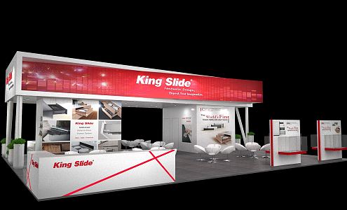 Modern Exhibition Booth 3d model