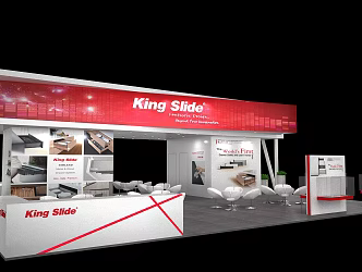 Modern Exhibition Booth 3d model