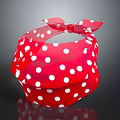 Fashionable Red Headband With White Polka Dots For Women Stylish Accessory