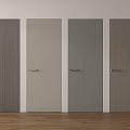 Stylish Hinged Doors in Different Colors with Wood Grain for Interior Design