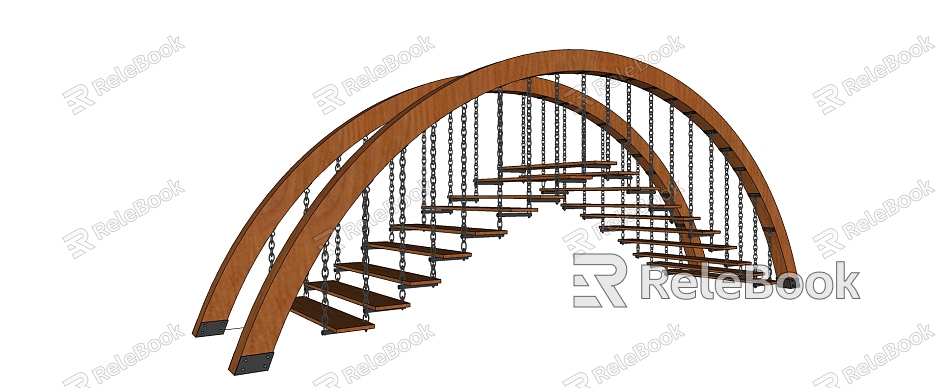 Modern Bridge Landscape Bridge model