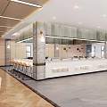 Modern Restaurant Interior Design Open Concept With Bar Counter Dining Tables And Chairs