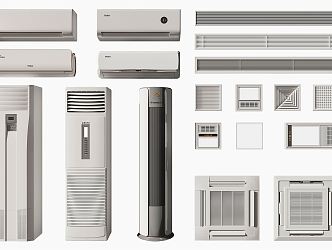 modern air conditioning 3d model