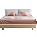 Modern Double Bed 3d model