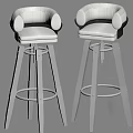 Modern Bar Chair High Stool Bar Stool 3d model