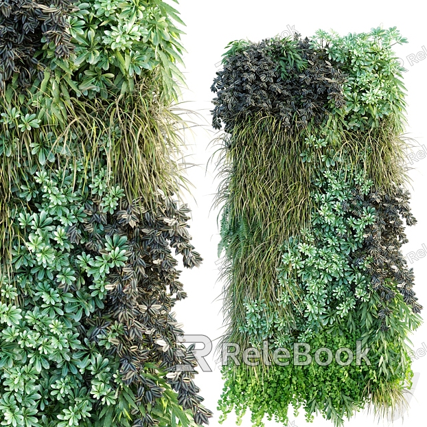 Modern Green Plant Wall Plant Wall model