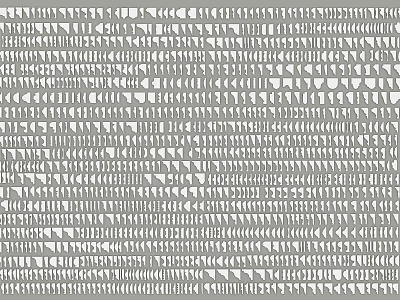 Gypsum Cornice Design With Repeating Geometric Patterns For Interior Wall Texture 3d model