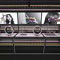 Dyson Interactive Zone in Retail Space with Product Display Shelves and Digital Screens