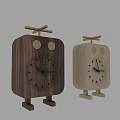 Alarm clock ornaments 3d model