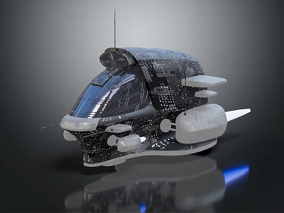 Futuristic Spacecraft Design With Advanced Tech Features For Deep Space Exploration 3d model