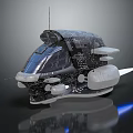 Futuristic Spacecraft Design With Advanced Tech Features For Deep Space Exploration 3d model