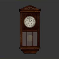 Electronic Wall Clock With Wooden Case Decorative Top White Dial And Black Hands