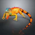 Lizard Anime Lizard Cartoon Lizard Reptile Cold Blooded Animal Reptile 3d model