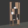 Log Bookcase Wooden Bookshelf Solid Wood Decorative Rack Jewelry Ornaments Books 3d model