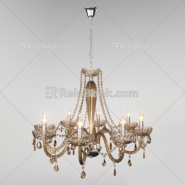 European-style chandelier 3d model