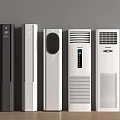 Modern Vertical Air Conditioner Fans With Multiple Colors And Digital