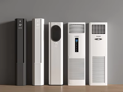 Air conditioning vertical 3d model