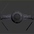 Futuristic Spacecraft Starfighter 3D Model With Interstellar Design And Aerodynamic Structure