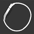 Fashionable Modern Wristwatch Accessory With Silver Metal Strap And Sleek Design