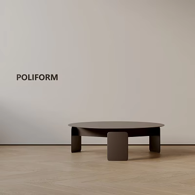 Poliform Modern Sofa and Coffee Table Set with Sleek Design for Contemporary Living Room 3d model