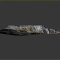 Colorful 3D Garden Landscape Model With Mountain Terrain And Green Lakes