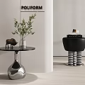 Modern metal side table side table corner table round side table sofa stool round stool 3d model