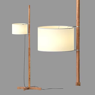 Nordic simple floor lamp 3d model