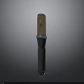 Durable Metal Flashlight With Copper Accent Black Textured Grip And Button