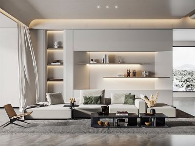 modern living room model